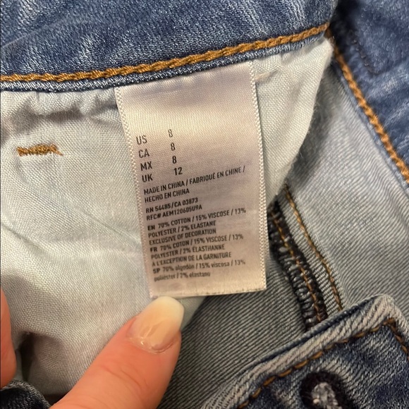American Eagle Outfitters Blue Denim Women's Shorts - Picture 2 of 3